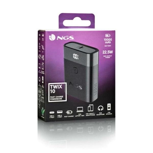 Powerbank NGS TWIX10 10000 mAh Preto
