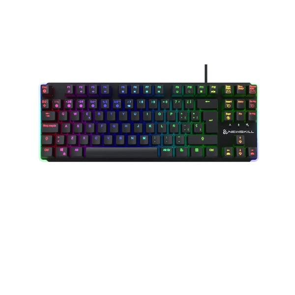 Teclado Newskill NS-KB-GUNGNYR-GAT-RE Qwerty espanhol QWERTY Preto