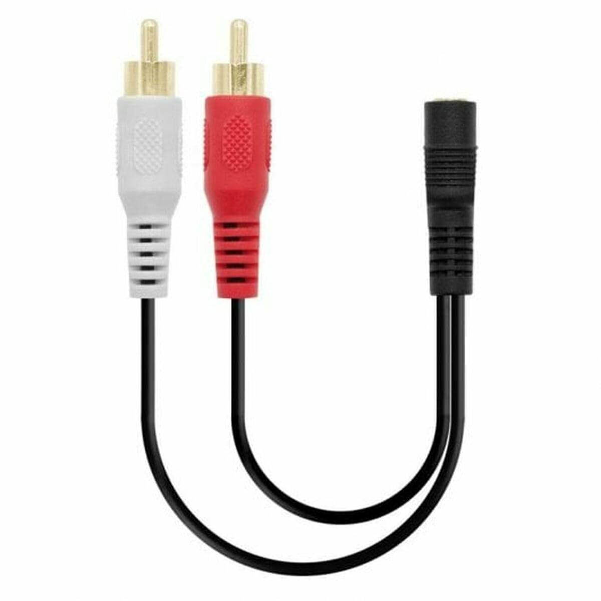 Cabo Áudio Jack (3,5 mm) para 2 RCA PcCom