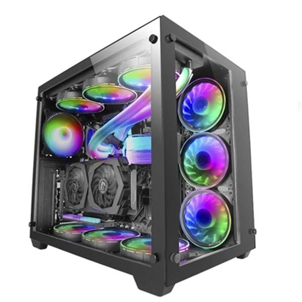 Caixa Semitorre ATX Mars Gaming MCV3 Preto