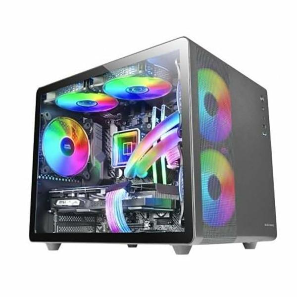 Caixa Semitorre ATX Mars Gaming MC400 Branco Preto