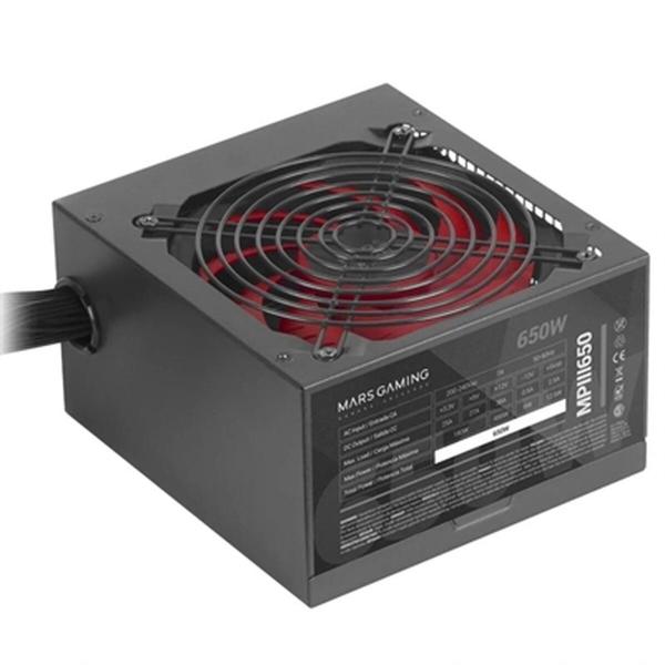 Fonte de Alimentação Mars Gaming MPIII650 ATX 650 W CE - RoHS