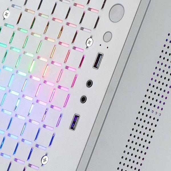 Caixa Semitorre ATX Mars Gaming MCCOREW Branco Preto