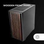 Caixa Semitorre ATX Mars Gaming MCWOODDC Preto