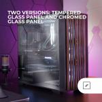 Caixa Semitorre ATX Mars Gaming MCWOODDC Preto