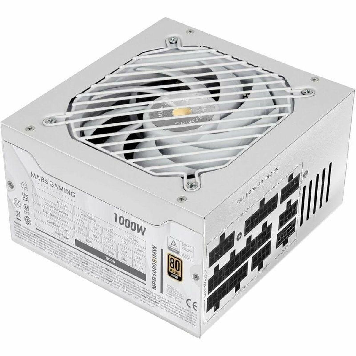 Fonte de Alimentação Mars Gaming MPB1000SIMW ATX 1000 W 80 Plus Gold