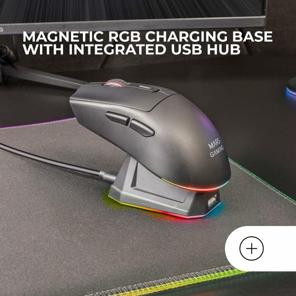 Rato Gaming Mars Gaming MMT3 Preto