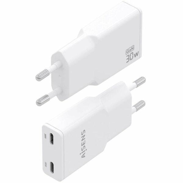Carregador de Parede Aisens ASCH-30W2P048-W Branco 30 W