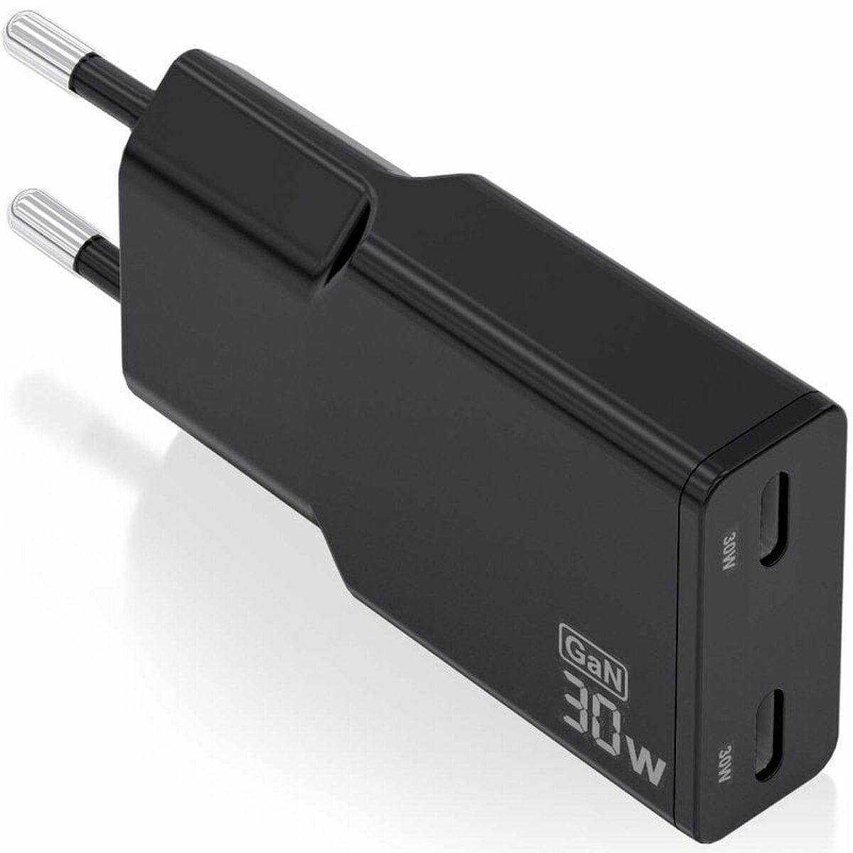 Carregador de Parede Aisens ASCH-30W2P049-BK Preto 30 W