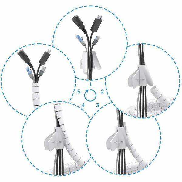 Organizador de Cabos Aisens A151-0918 Branco 2 mm