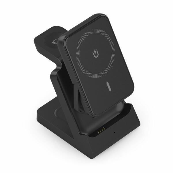 Carregador sem Fios Aisens USB-C 4IN1 15WACCS Preto 15 W 50 W