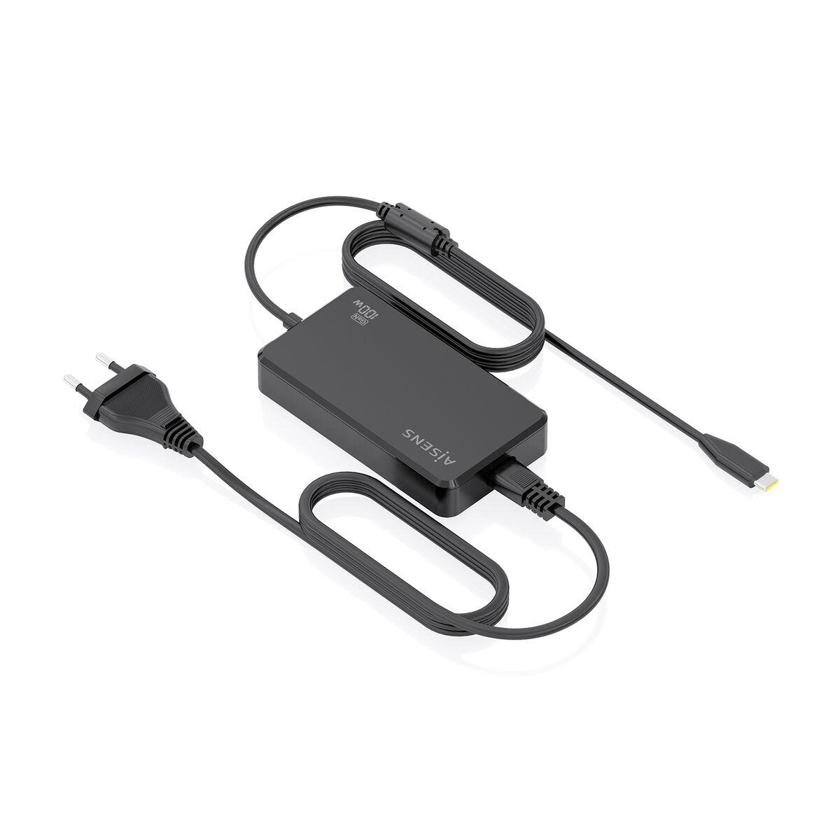 Powerbank Aisens ASCH-1PD100D070-BK 100 W Preto