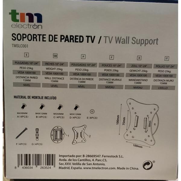Suporte TV TM Electron 15 kg 10"-24"