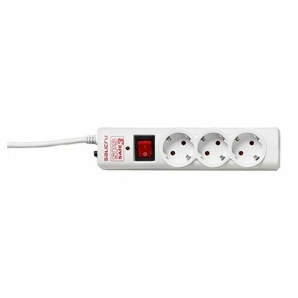 Extensão com 3 Tomadas Schuko com Interruptor Salicru 680BA000001 (1,5 m)
