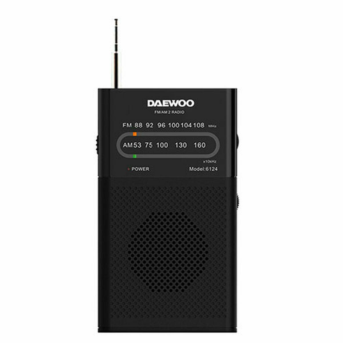 Rádio Portátil Daewoo DW1027 Preto