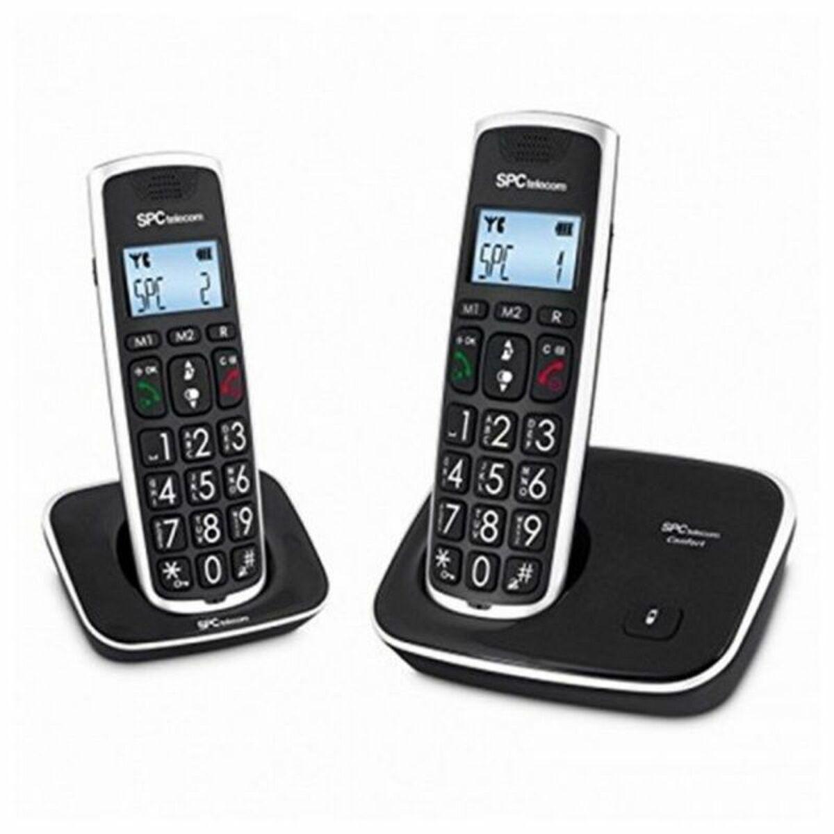 Telefone sem fios Telecom 7609N (2 pcs) Preto