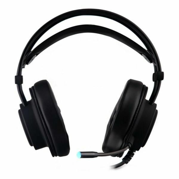 Auriculares com microfone CoolBox DeepLighting Preto