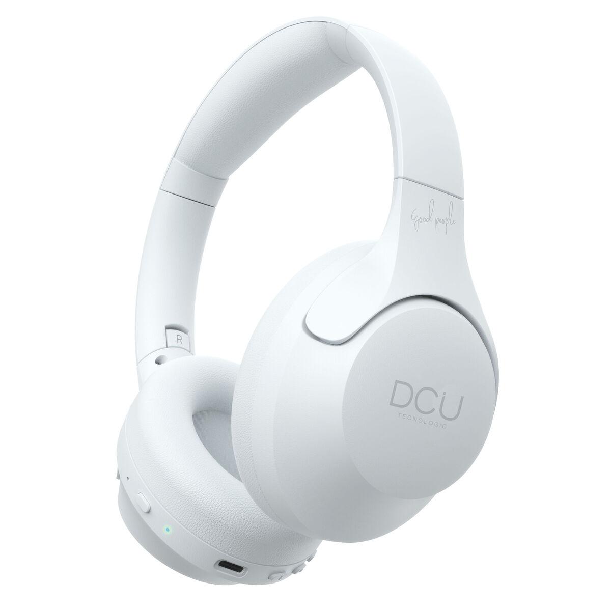 Auriculares Bluetooth DCU TRUE IMMERSIVE ANC Branco