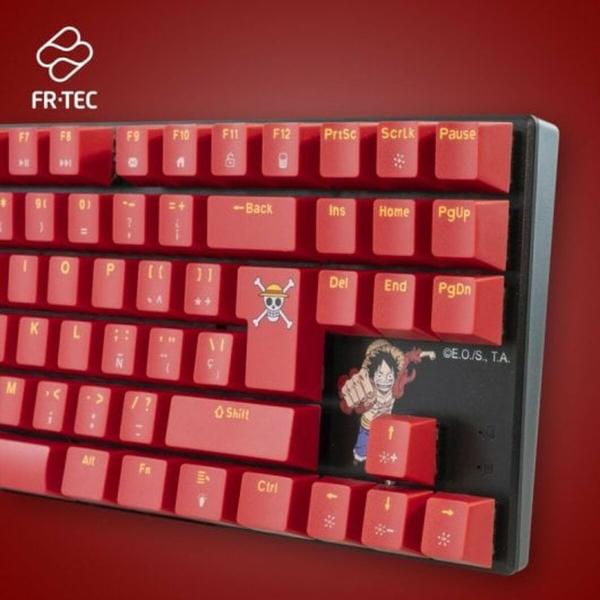 Teclado e Rato FR-TEC OP4001 QWERTY Castanho-avermelhado