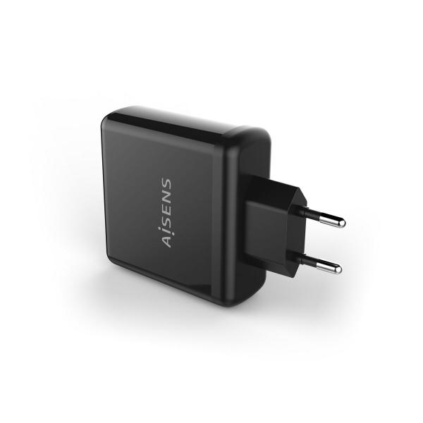 Carregador Aisens PD 3.0 QC 3.0 USB-C Preto 60 W
