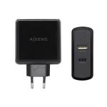 Carregador USB Parede Aisens PD 3.0 USB-C 57 W Preto