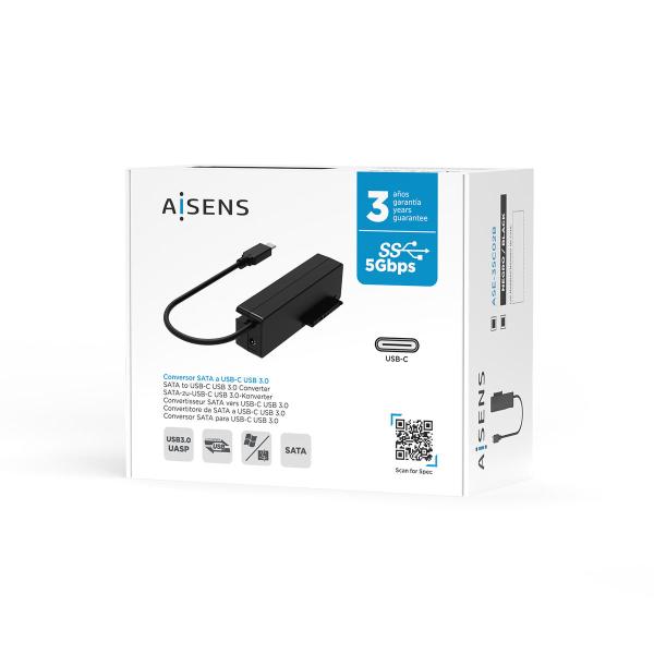 Adaptador USB a SATA para Disco Rígido Aisens ASE-35C02B