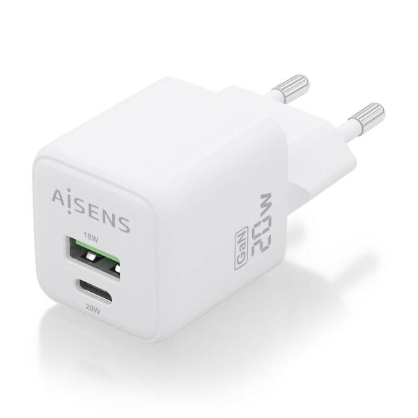 Carregador de Parede Aisens ASCH-20W2P010-W Branco 20 W (1 Unidade)