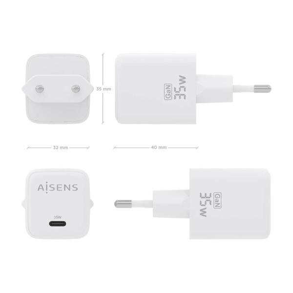 Carregador de Parede Aisens ASCH-35W1P016-W Branco 35 W (1 Unidade)