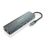 Hub USB Aisens ASUC-5P011-GR Cinzento
