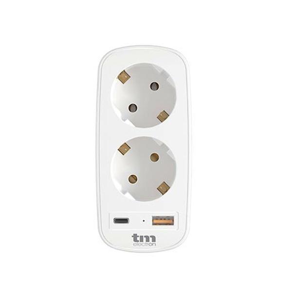 Tomada Parede com 2 Portos USB TM Electron 3.1