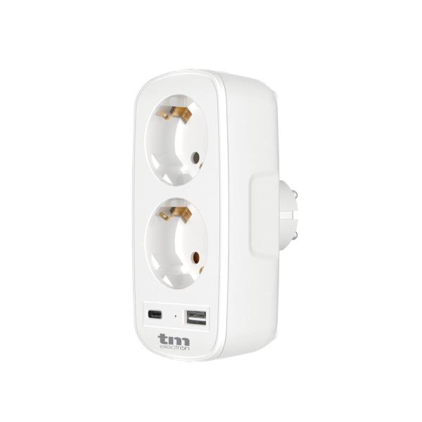 Tomada Parede com 2 Portos USB TM Electron 3.1