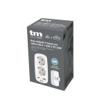 Tomada Parede com 2 Portos USB TM Electron 3.1