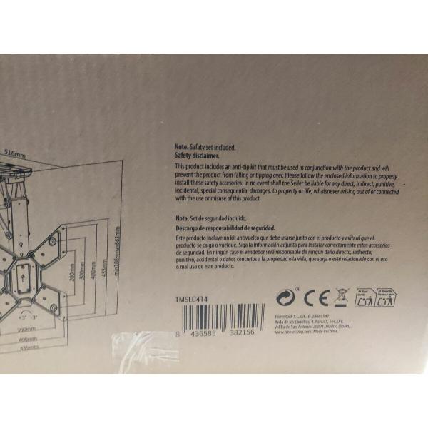 Suporte para TV com braço TM Electron 23"-55" 30 Kg