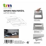 Suporte para laptop TM Electron Silicone Alumínio Ergonómico 22,5 x 22,8 x 0,4 cm
