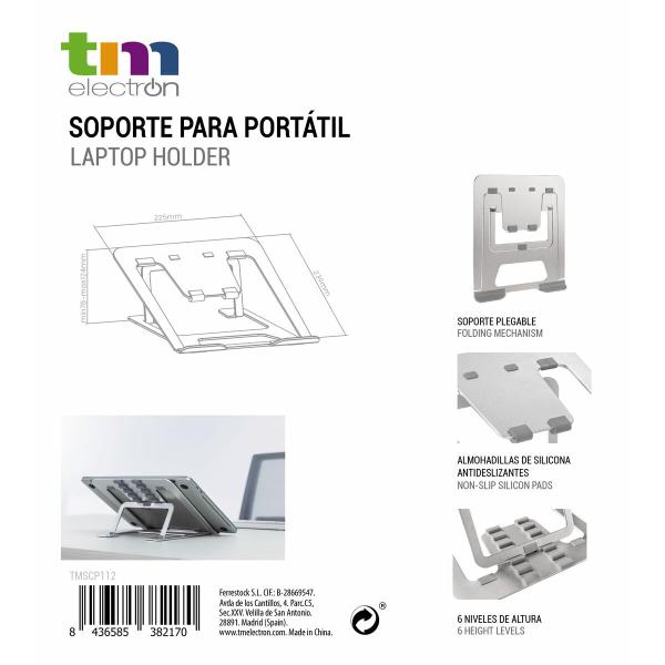Suporte para laptop TM Electron Dobrável Branco