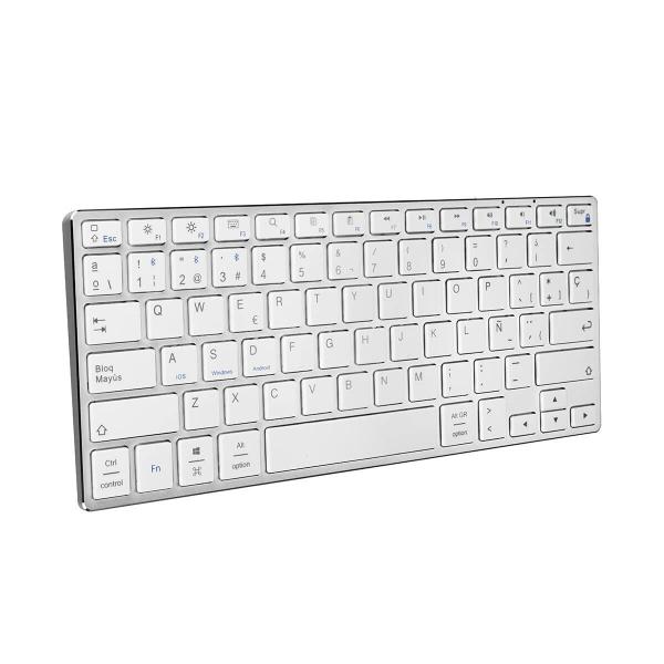 Teclado sem Fios Subblim SUB-KB-3ADC200 Prateado Qwerty espanhol