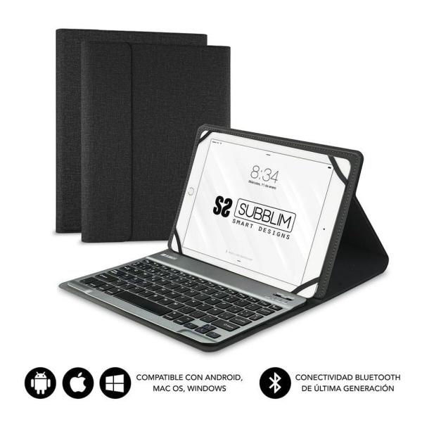 Capa para Tablet e Teclado Subblim SUB-KT2-BT0001 10.1" Preto Qwerty espanhol QWERTY Bluetooth