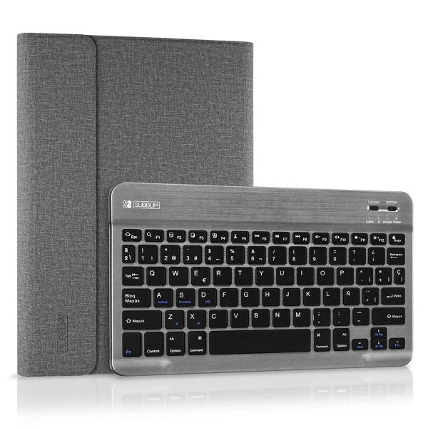 Capa para Tablet e Teclado Subblim SUB-KT2-BT0002 Cinzento Qwerty espanhol