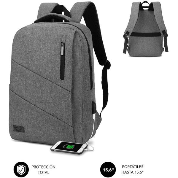 Mochila para notebook Subblim SUBBLIM Cinzento