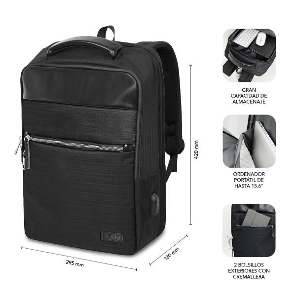 Mochila para notebook Subblim SUBBP-2BL1015 Preto