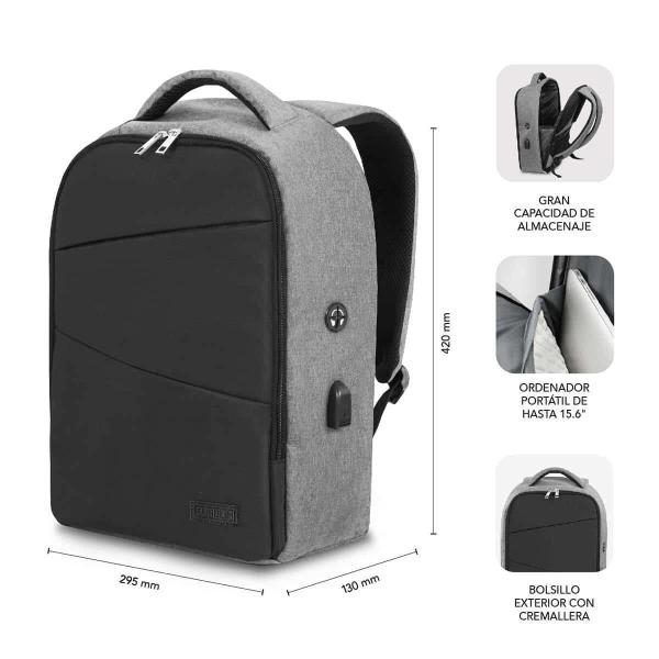 Mochila para notebook Subblim SUBBP3SA1100 Preto