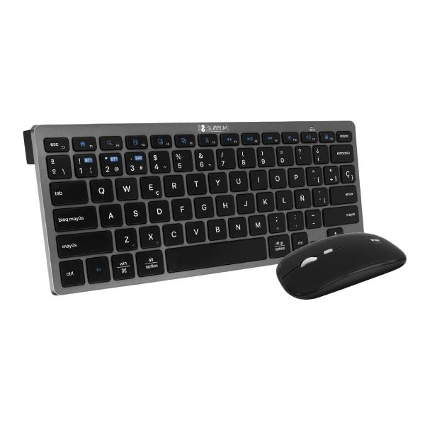 Teclado e Rato Subblim SUBKBC-OCO020 Preto Cinzento (2 Unidades)