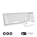 Teclado e Rato sem Fios Subblim SUBKBC-DCEP10 Prateado Qwerty espanhol