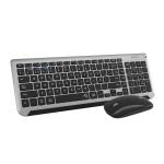 Teclado e Rato sem Fios Subblim SUBKBC-DCEP20 Cinzento Qwerty espanhol