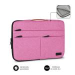 Mala para Portátil Subblim SUBLS-AP36053 Cor de Rosa 15,6"