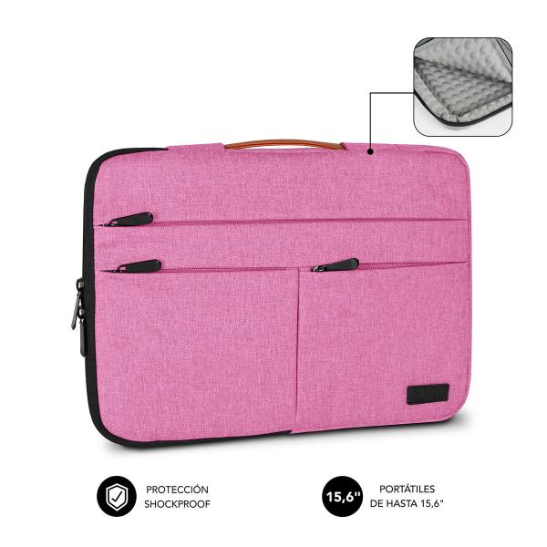 Mala para Portátil Subblim SUBLS-AP36053 Cor de Rosa 15,6"