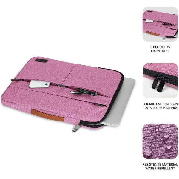 Mala para Portátil Subblim SUBLS-AP36053 Cor de Rosa 15,6"