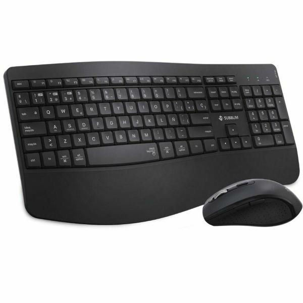 Teclado e Rato Subblim SUBKBC-DCOPW2 Preto