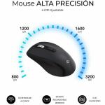 Teclado e Rato Subblim SUBKBC-DCOPW2 Preto