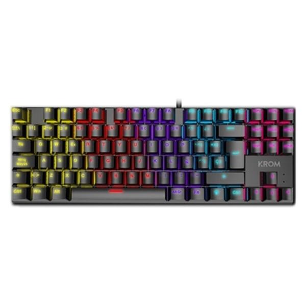 Teclado Krom NXKROMKASICTKL Preto Retroiluminação